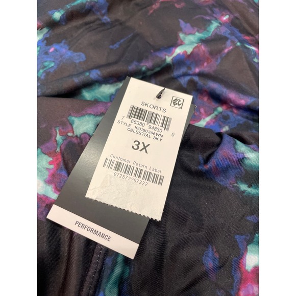 ID Ideology Plus Size celestial sky-Print Active Skort 3x - Picture 7 of 8